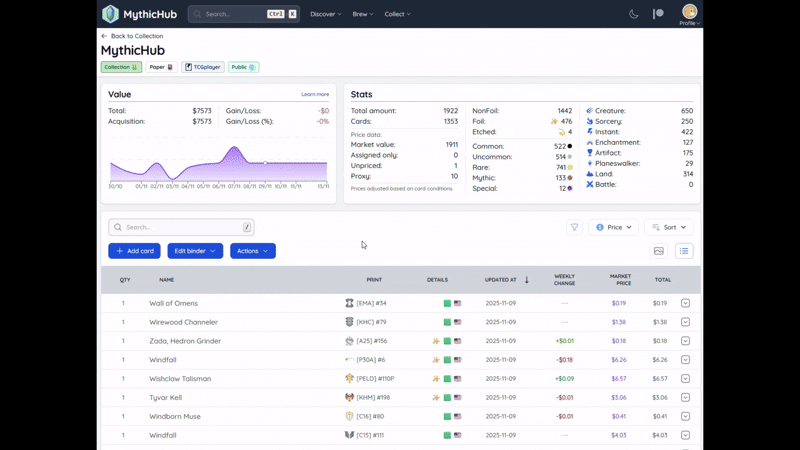 Deduplicate Cards dialog