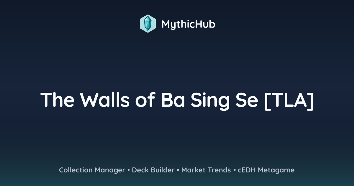The Walls of Ba Sing Se [TLA] | MythicHub